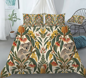 Australian Koala Habitat Duvet Cover Set - Print 9