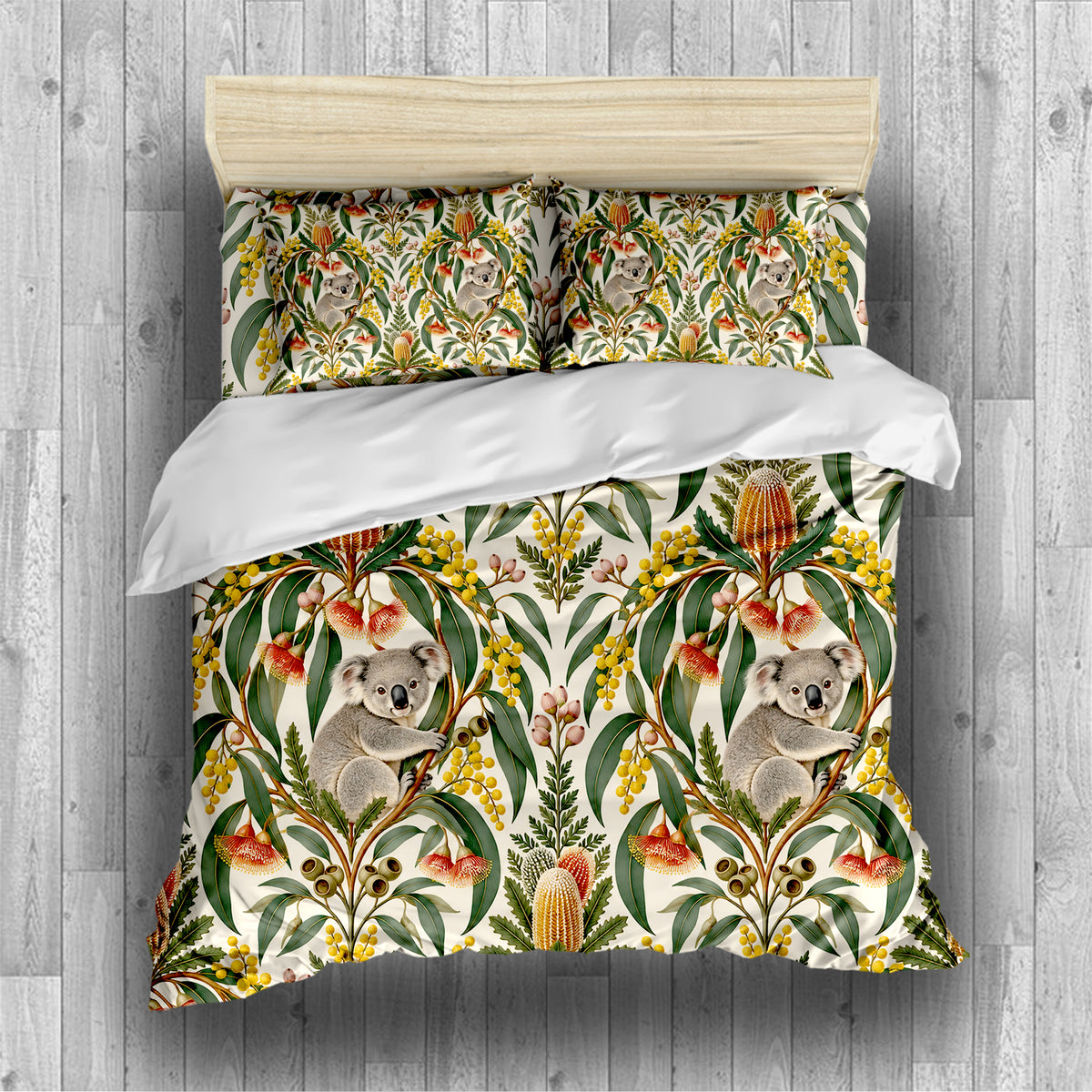 Australian Koala Habitat Duvet Cover Set - Print 7