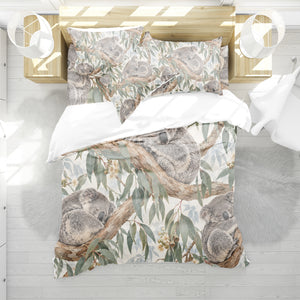 Australian Koala Habitat Duvet Cover Set - Print 17