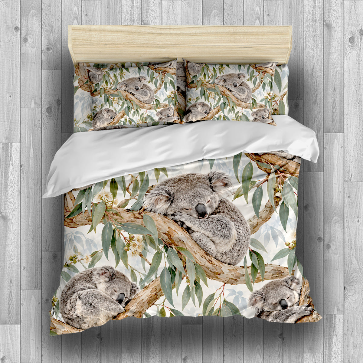 Australian Koala Habitat Duvet Cover Set - Print 13