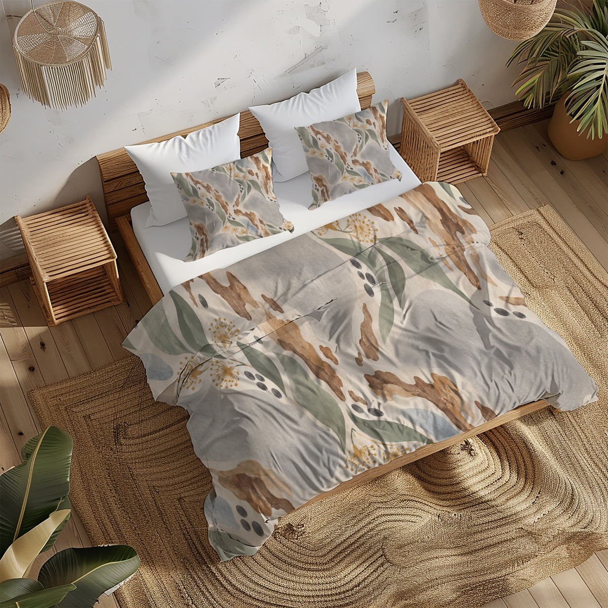 Australian Koala Habitat Duvet Cover Set - Print 20