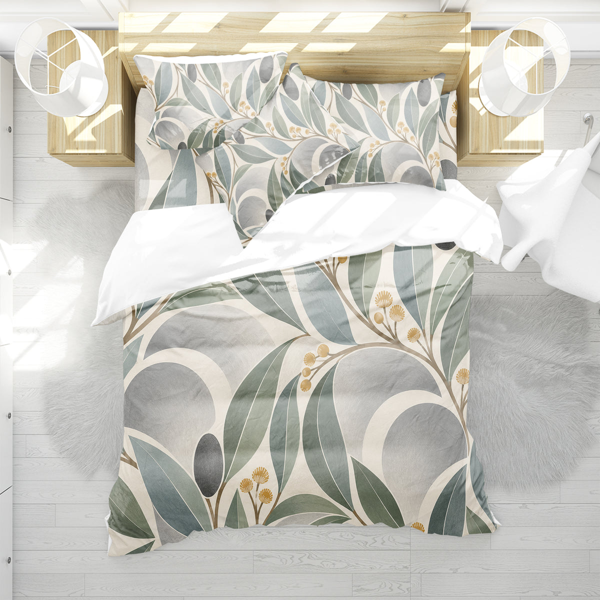 Australian Koala Habitat Duvet Cover Set - Print 29