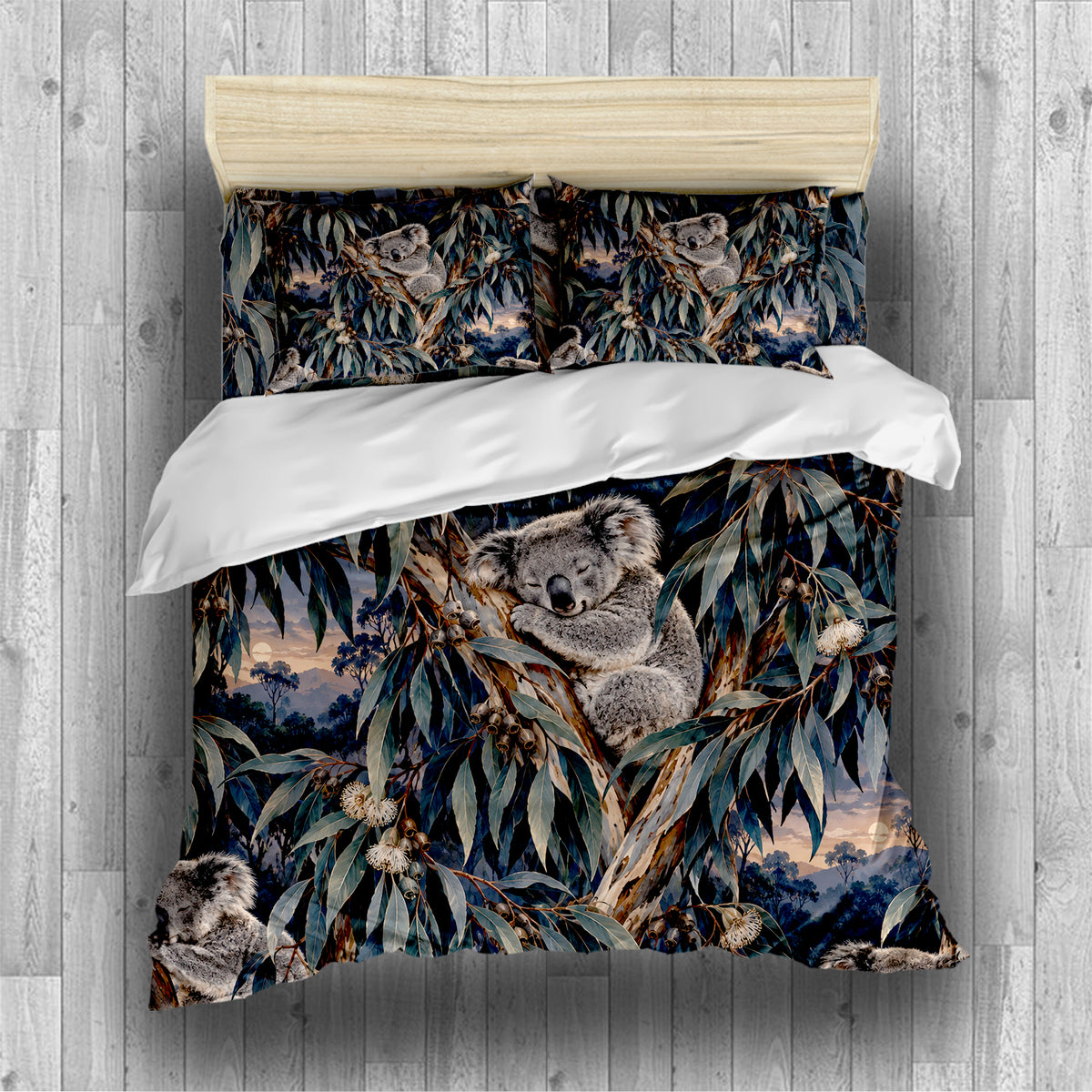 Australian Koala Habitat Duvet Cover Set - Print 31
