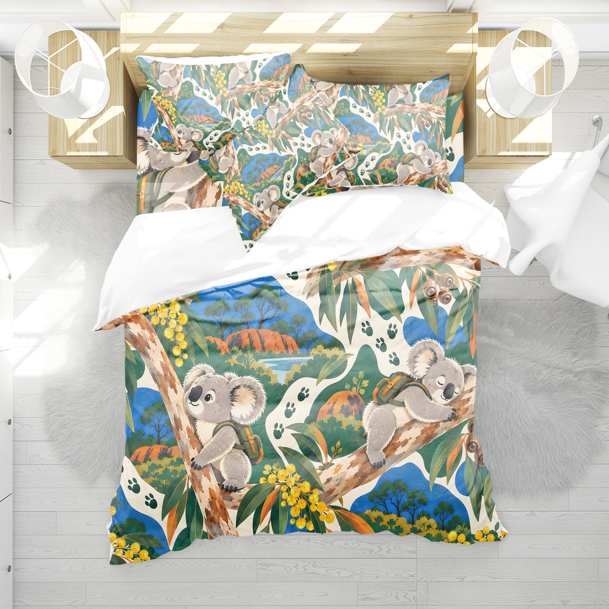 Koala Adventure Club Duvet Cover Set - Print 17
