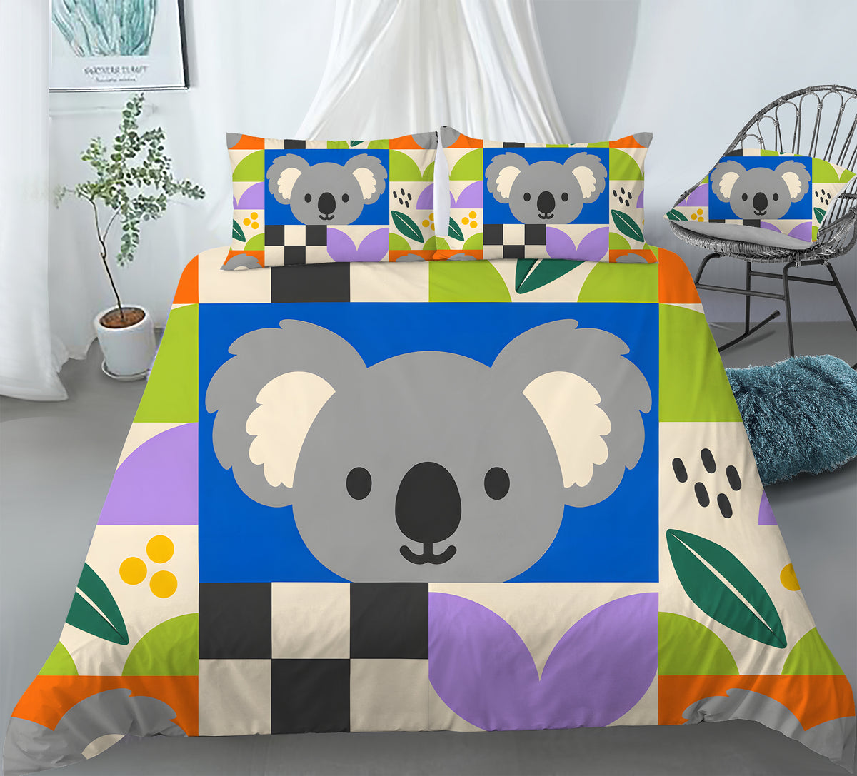 Koala Adventure Club Duvet Cover Set - Print 21