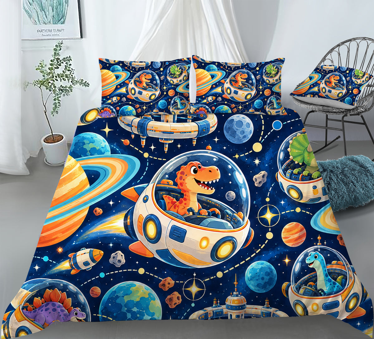 Dinosaur Discovery Room Duvet Cover Set - Print 3