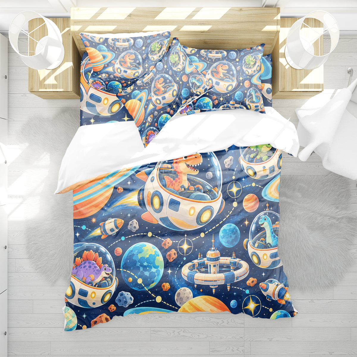 Dinosaur Discovery Room Duvet Cover Set - Print 5