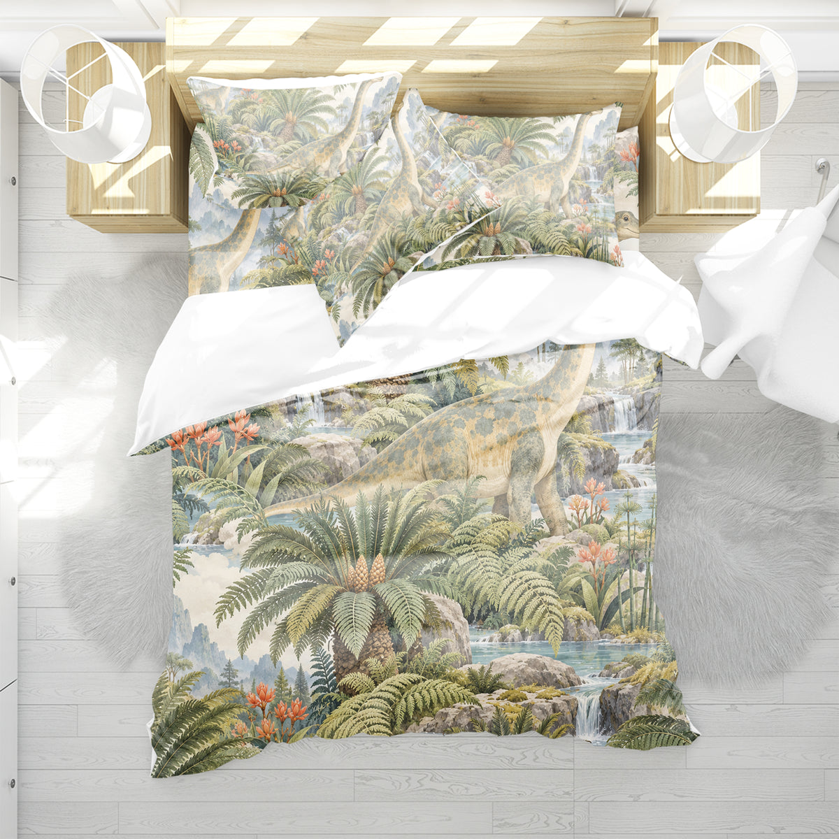 Dinosaur Discovery Room Duvet Cover Set - Print 11