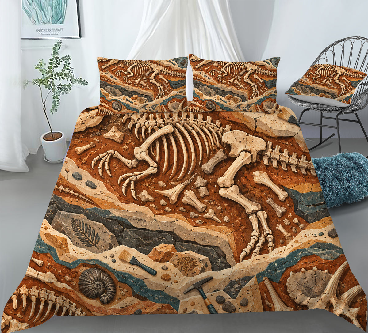 Dinosaur Discovery Room Duvet Cover Set - Print 15