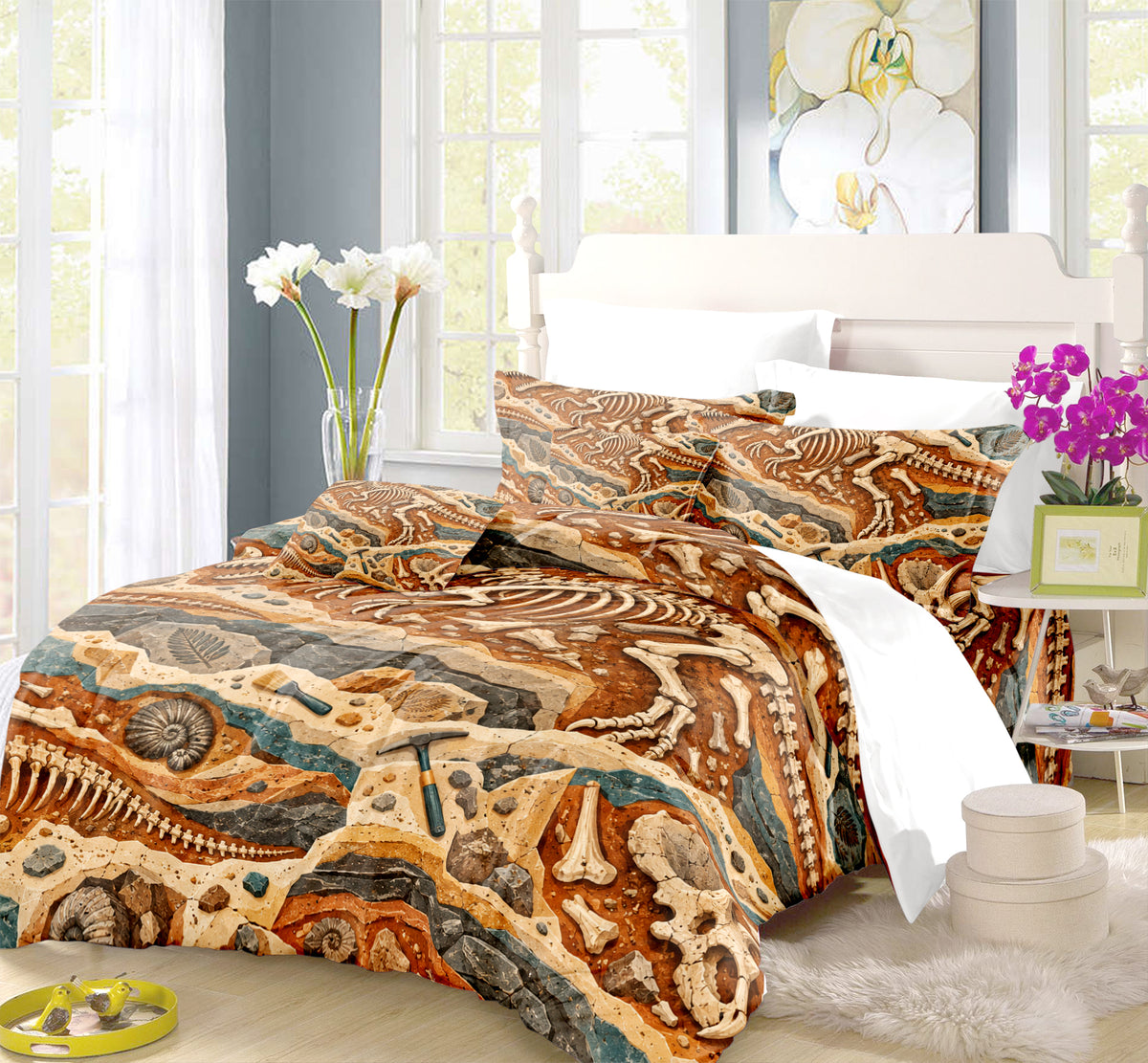 Dinosaur Discovery Room Duvet Cover Set - Print 18
