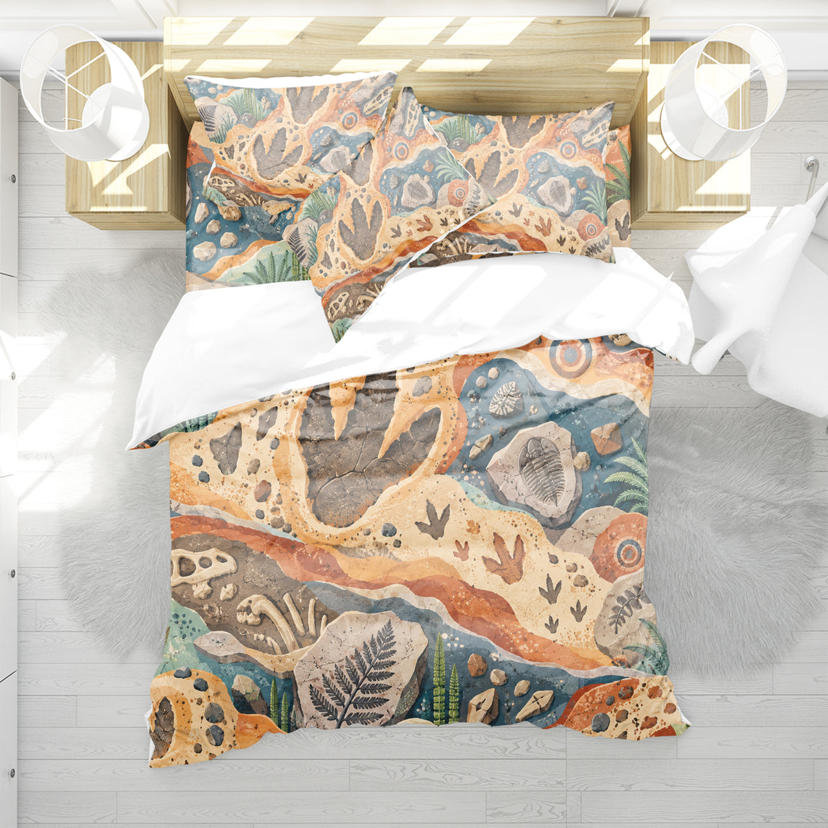 Dinosaur Discovery Room Duvet Cover Set - Print 23