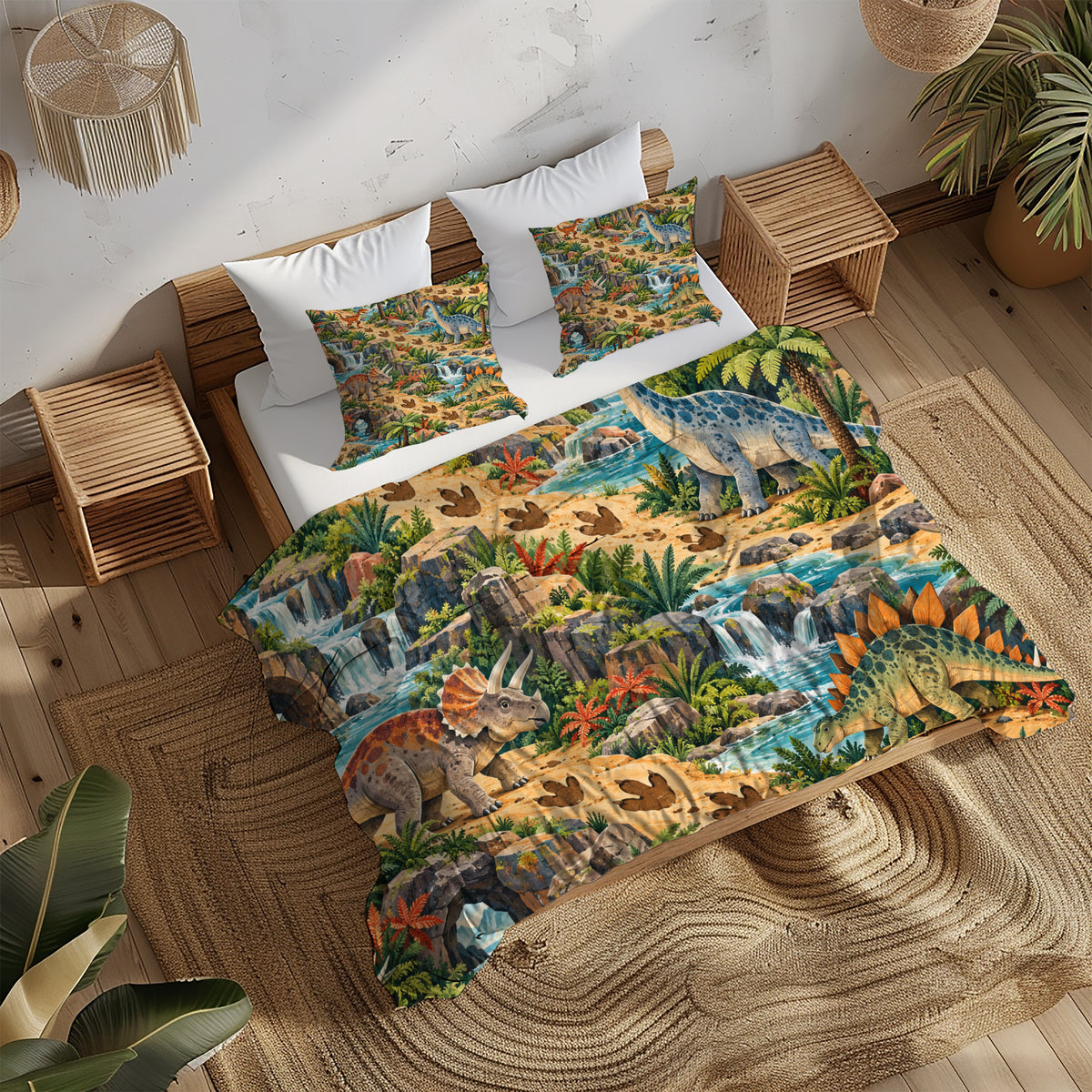 Dinosaur Discovery Room Duvet Cover Set - Print 26