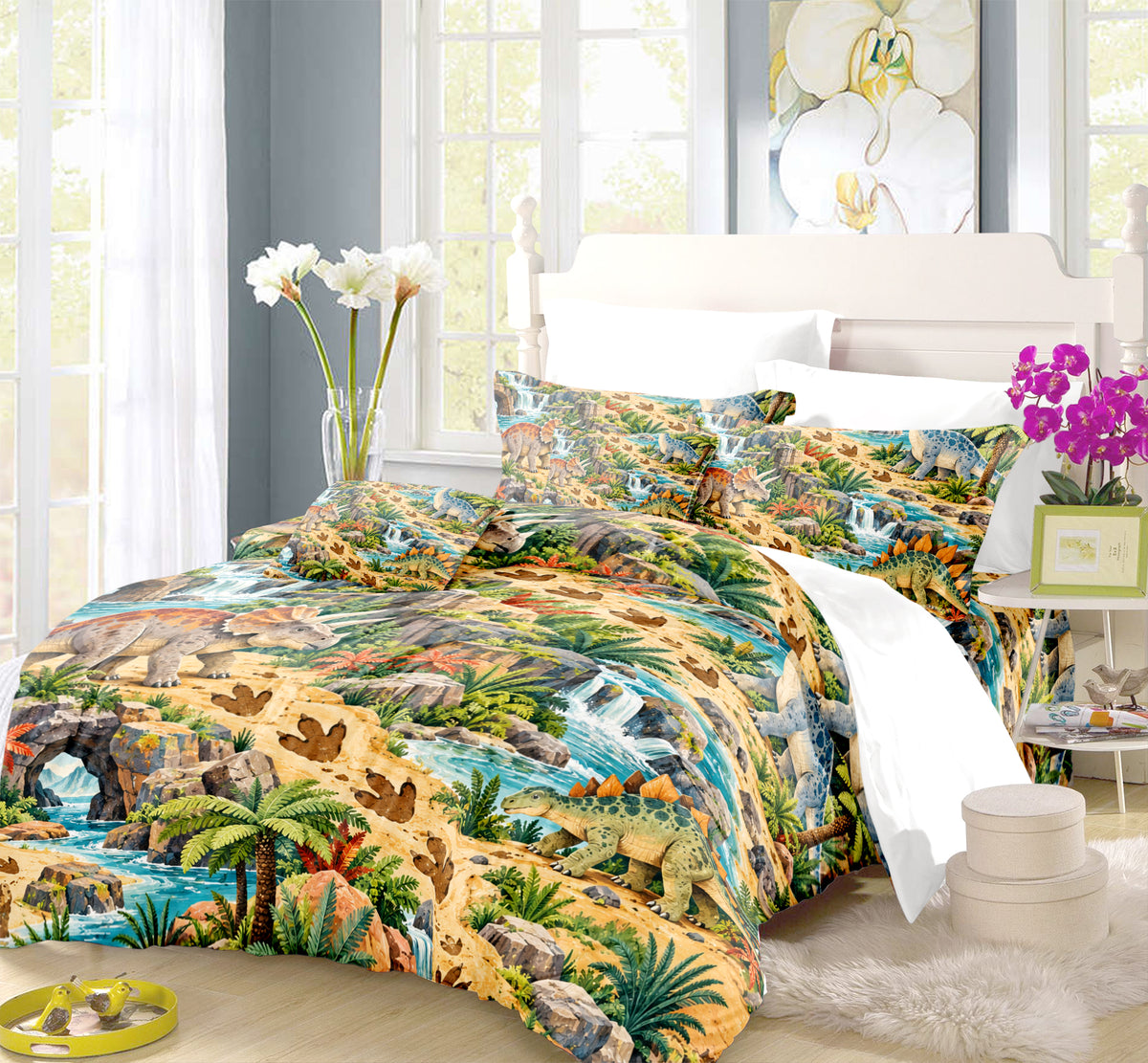 Dinosaur Discovery Room Duvet Cover Set - Print 30