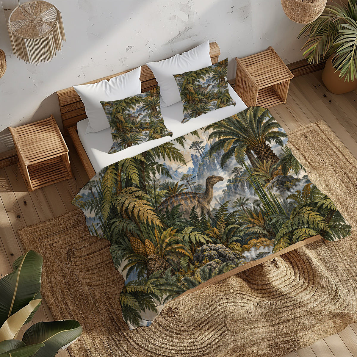 Mesozoic Fern Conservatory Duvet Cover Set - Print 2