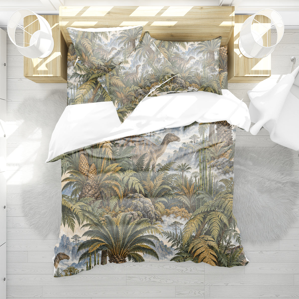 Mesozoic Fern Conservatory Duvet Cover Set - Print 5