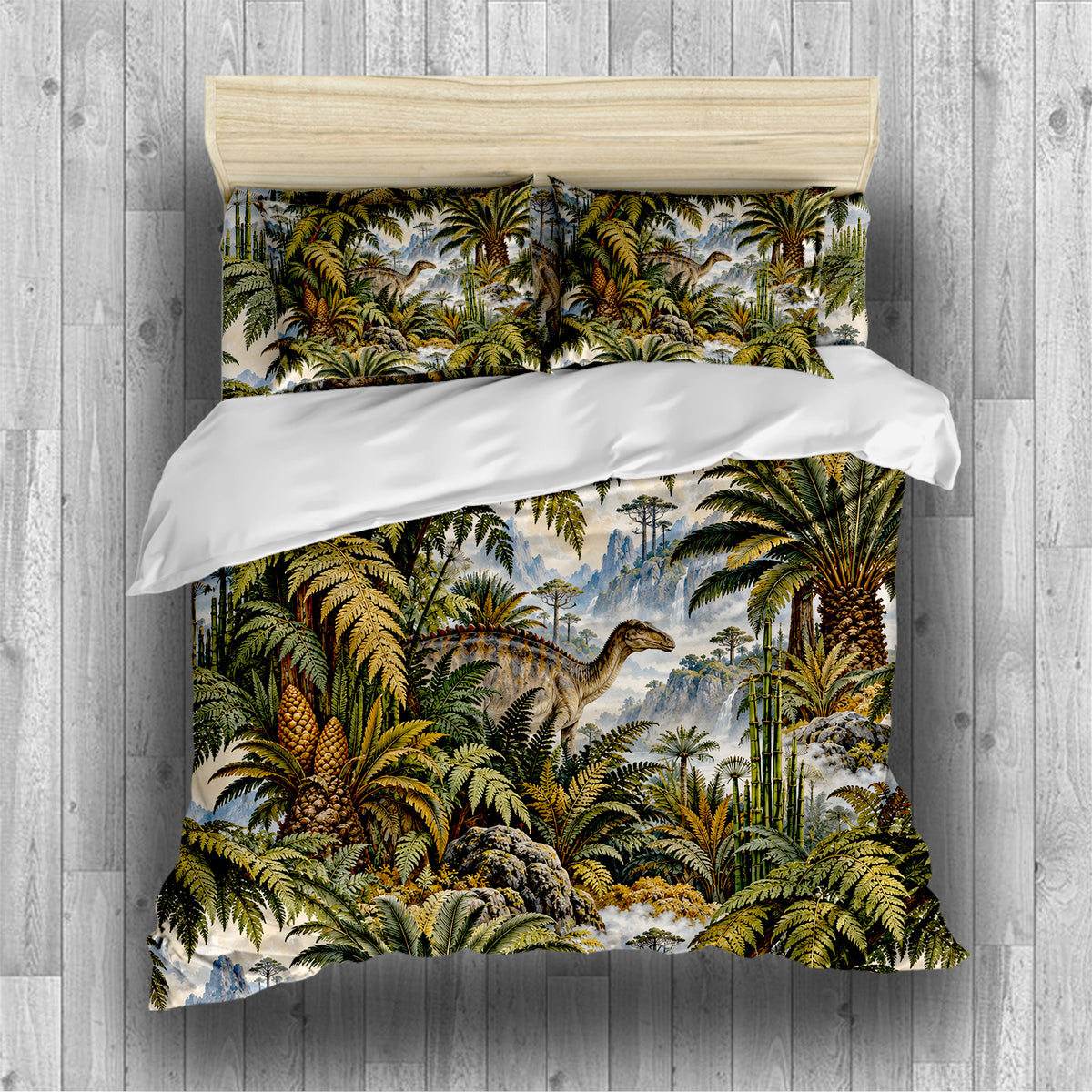 Mesozoic Fern Conservatory Duvet Cover Set - Print 1