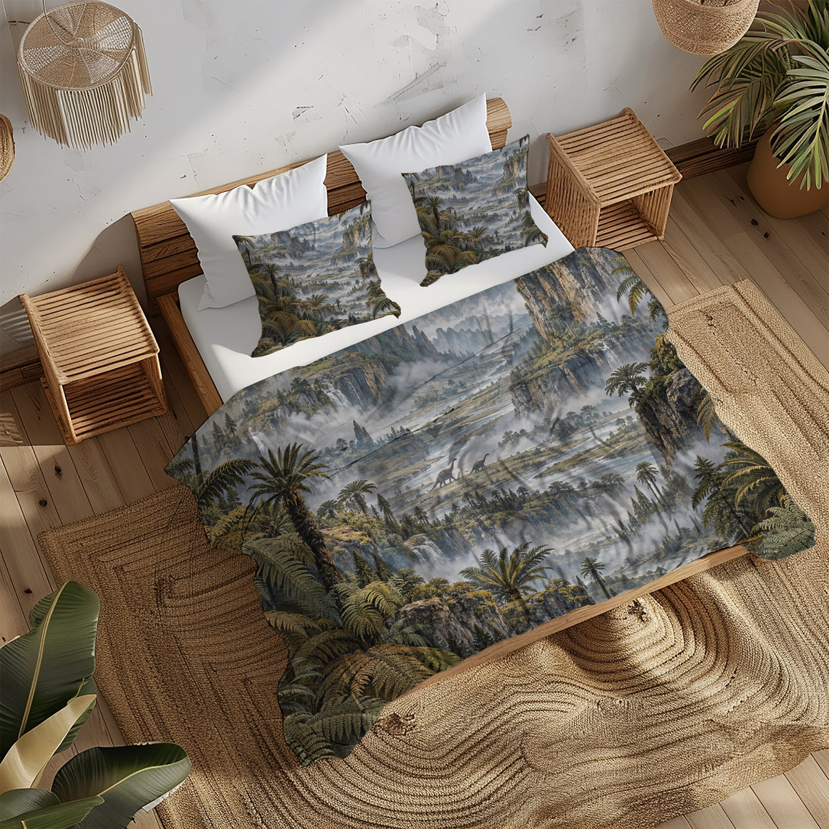 Mesozoic Fern Conservatory Duvet Cover Set - Print 14