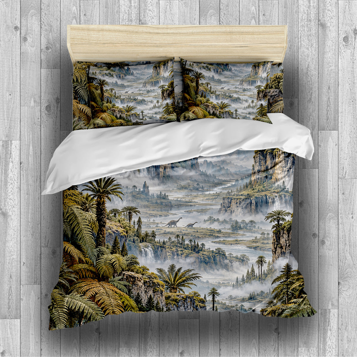 Mesozoic Fern Conservatory Duvet Cover Set - Print 13