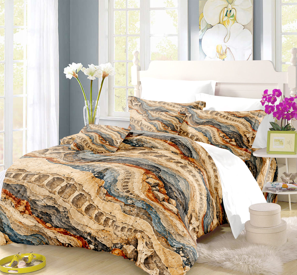 Mesozoic Fern Conservatory Duvet Cover Set - Print 30