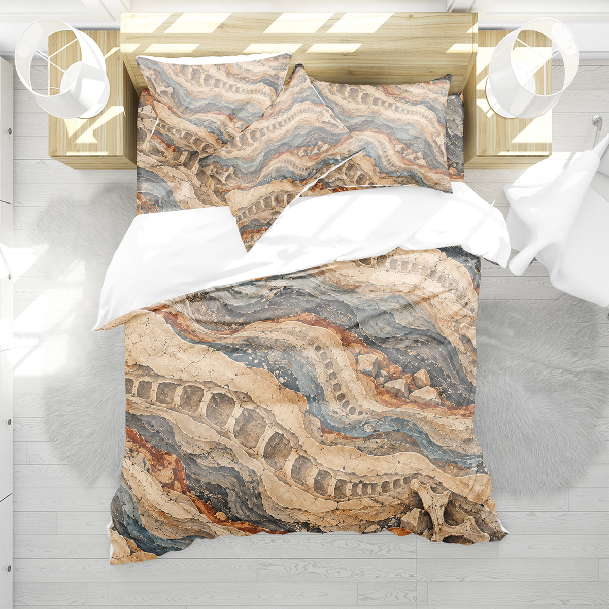 Mesozoic Fern Conservatory Duvet Cover Set - Print 29
