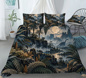 Mesozoic Fern Conservatory Duvet Cover Set - Print 33