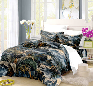 Mesozoic Fern Conservatory Duvet Cover Set - Print 36