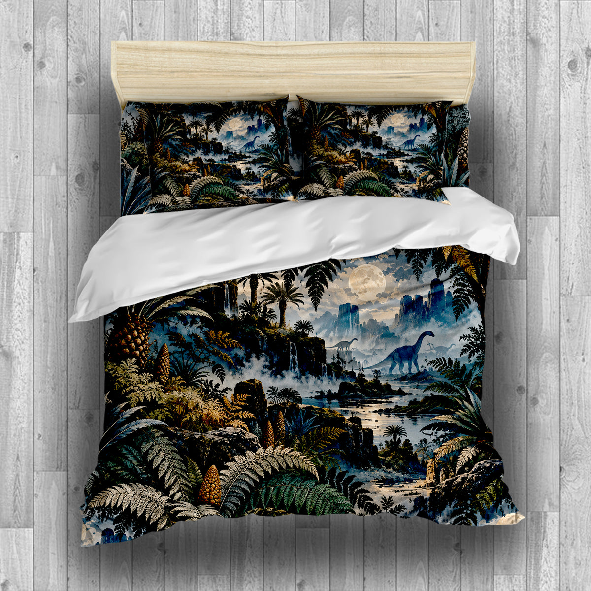Mesozoic Fern Conservatory Duvet Cover Set - Print 31