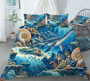 Prehistoric Ocean Kids Duvet Cover Set - Print 3
