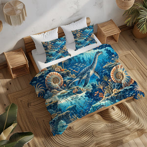 Prehistoric Ocean Kids Duvet Cover Set - Print 2