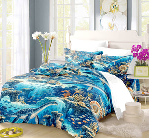 Prehistoric Ocean Kids Duvet Cover Set - Print 6