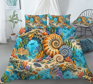 Prehistoric Ocean Kids Duvet Cover Set - Print 15