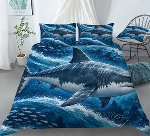 Prehistoric Ocean Kids Duvet Cover Set - Print 21