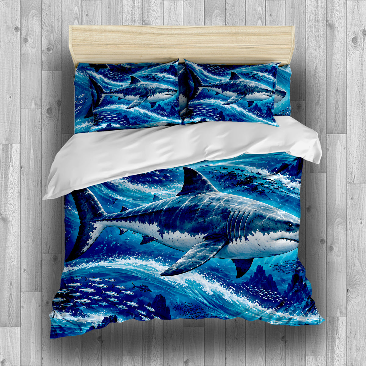 Prehistoric Ocean Kids Duvet Cover Set - Print 19