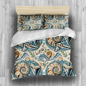Prehistoric Ocean Kids Duvet Cover Set - Print 31