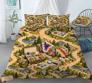 Junior Rockhound Field Camp Duvet Cover Set - Print 3