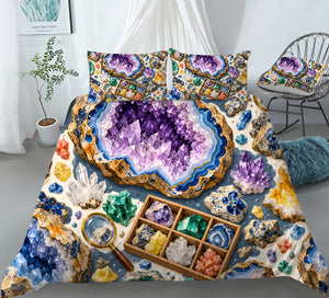 Junior Rockhound Field Camp Duvet Cover Set - Print 15