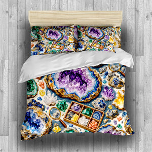 Junior Rockhound Field Camp Duvet Cover Set - Print 13