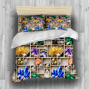 Junior Rockhound Field Camp Duvet Cover Set - Print 19