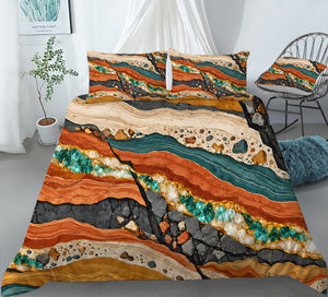 Junior Rockhound Field Camp Duvet Cover Set - Print 27