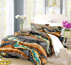 Junior Rockhound Field Camp Duvet Cover Set - Print 36