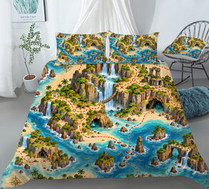 Treasure Quest Adventure Room Duvet Cover Set - Print 3