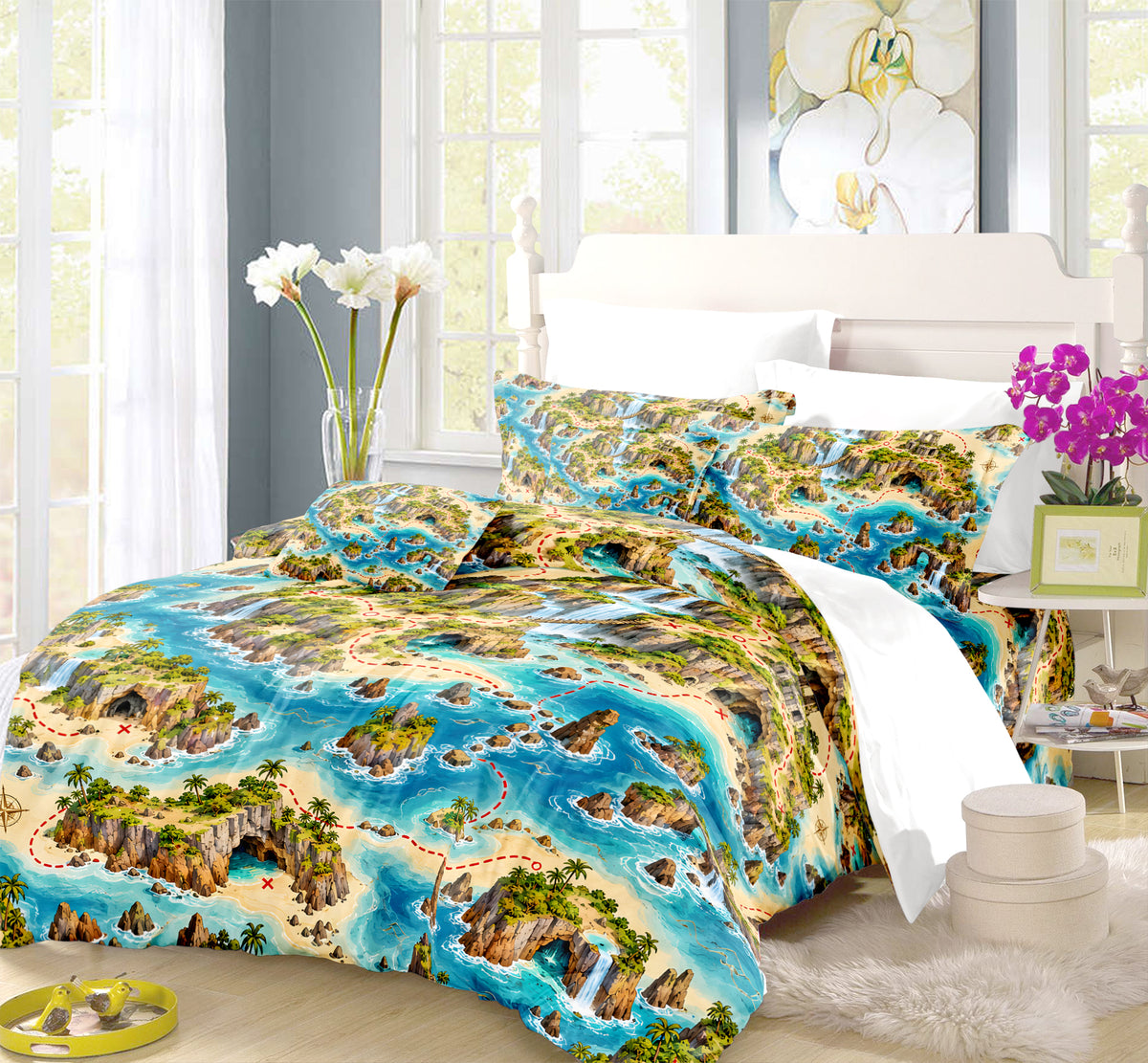 Treasure Quest Adventure Room Duvet Cover Set - Print 6