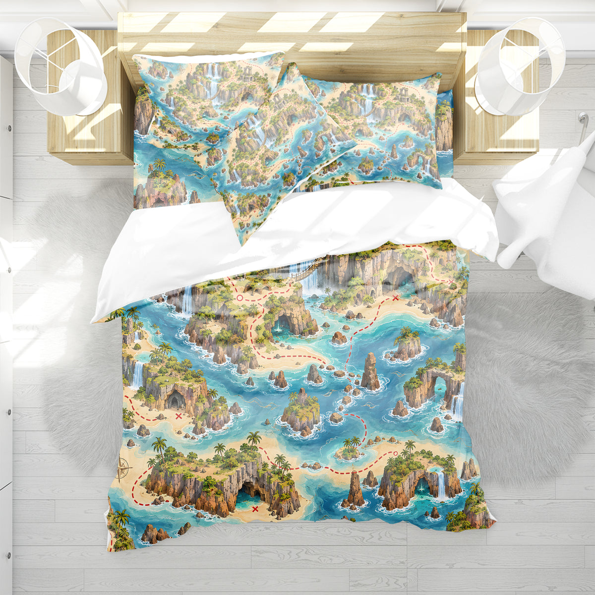 Treasure Quest Adventure Room Duvet Cover Set - Print 5