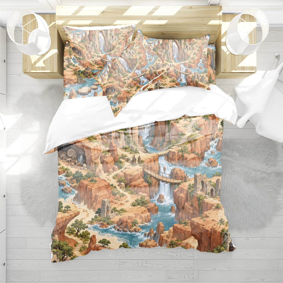 Treasure Quest Adventure Room Duvet Cover Set - Print 17
