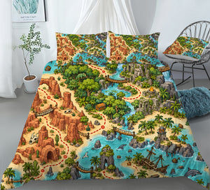 Treasure Quest Adventure Room Duvet Cover Set - Print 21
