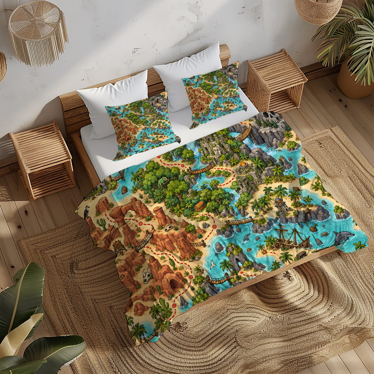 Treasure Quest Adventure Room Duvet Cover Set - Print 20