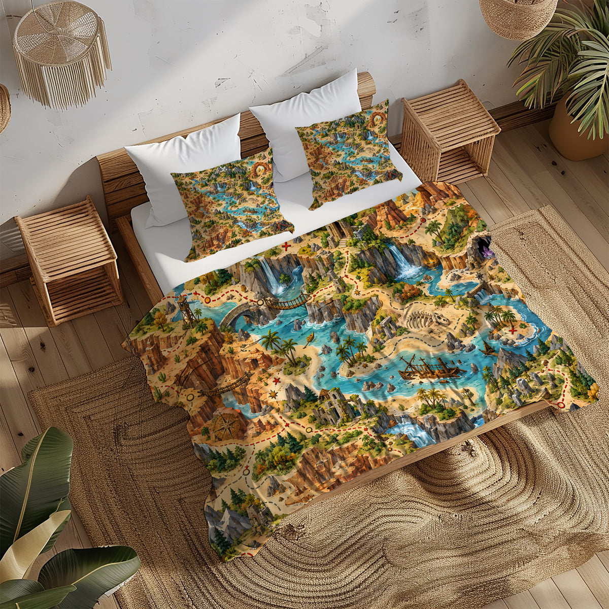 Treasure Quest Adventure Room Duvet Cover Set - Print 26