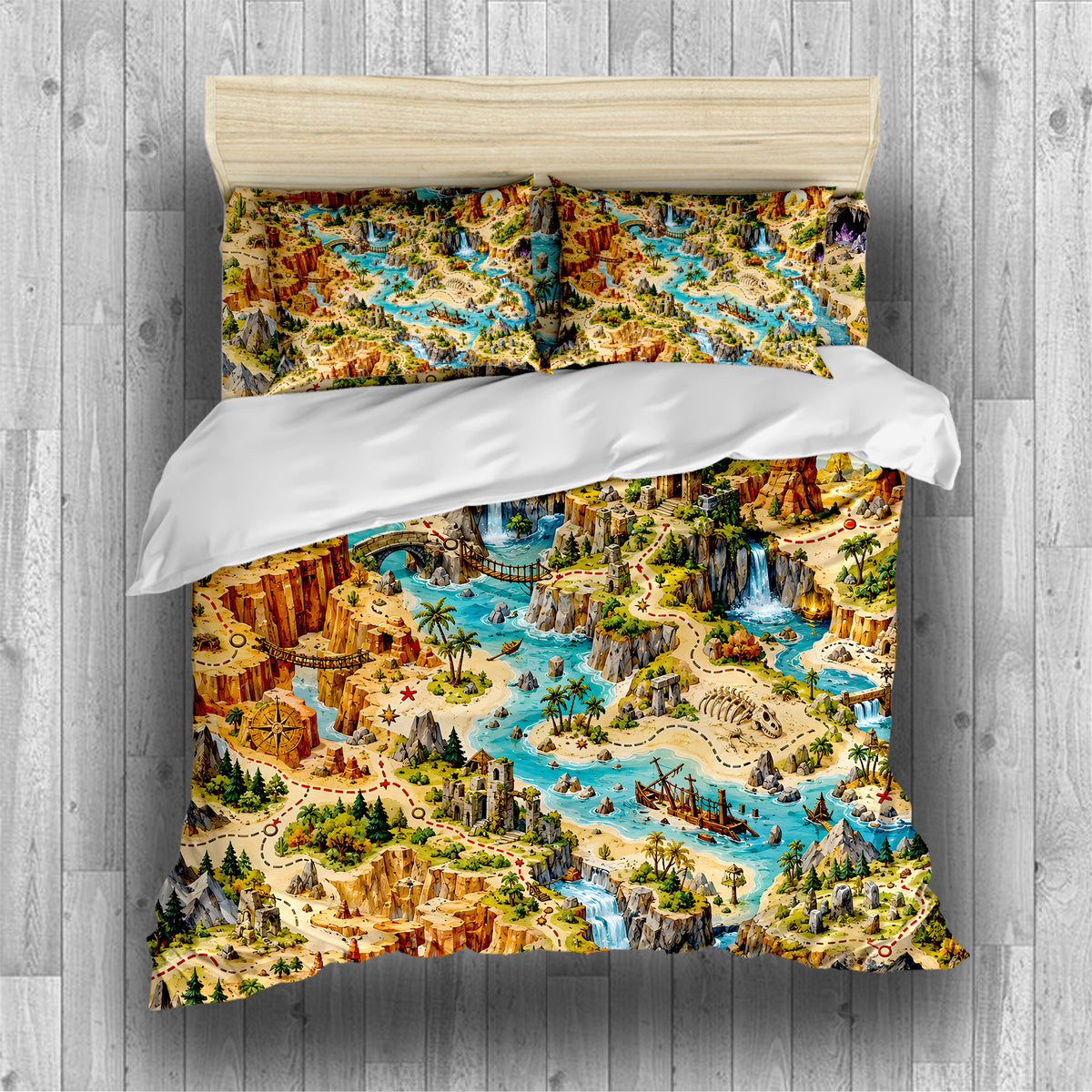Treasure Quest Adventure Room Duvet Cover Set - Print 25