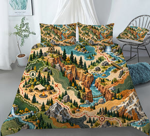Treasure Quest Adventure Room Duvet Cover Set - Print 33