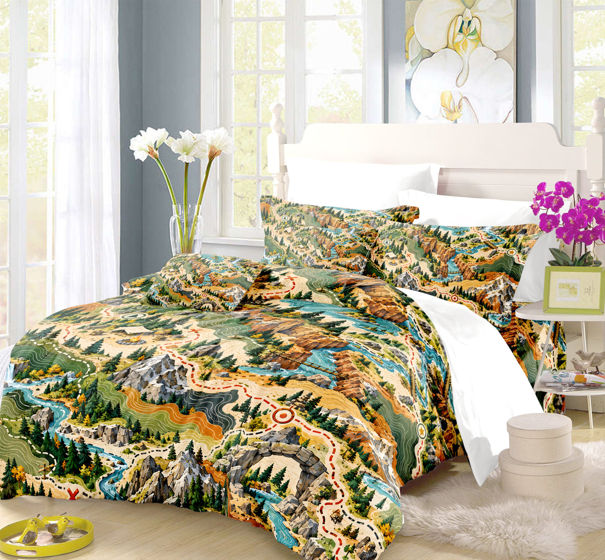 Treasure Quest Adventure Room Duvet Cover Set - Print 36